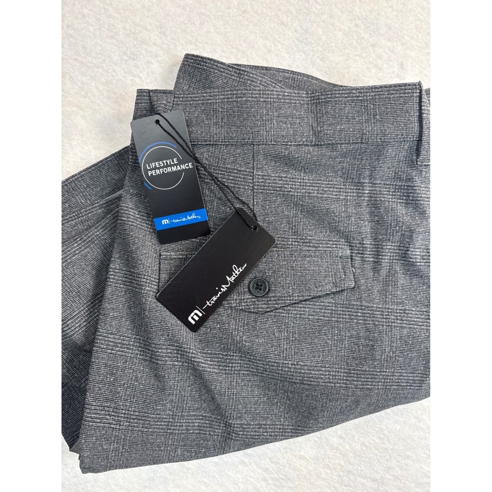 TravisMathew Grommet Golf Shorts Mens 32 Grey Pinstripe NWT luxury old money